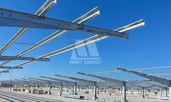 Projekt wiaty fotowoltaicznej firmy Mibet o mocy 1,8 MW-1