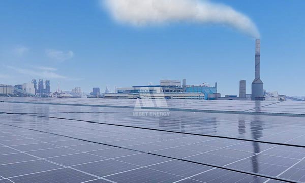 Niestandardowe mocowanie Mibet dla 66-megawatowej instalacji solarnej na dachu firmy Dexin Steel