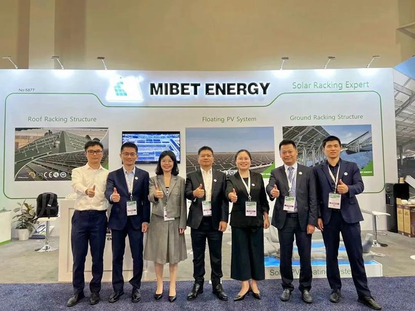 Mibet Energy: Prezentacja najwyższej jakości produktów Solar Structure na targach RE+ 2023